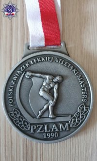 Srebrny medal Polskiego Związku Lekkiej Atletyki Masters.